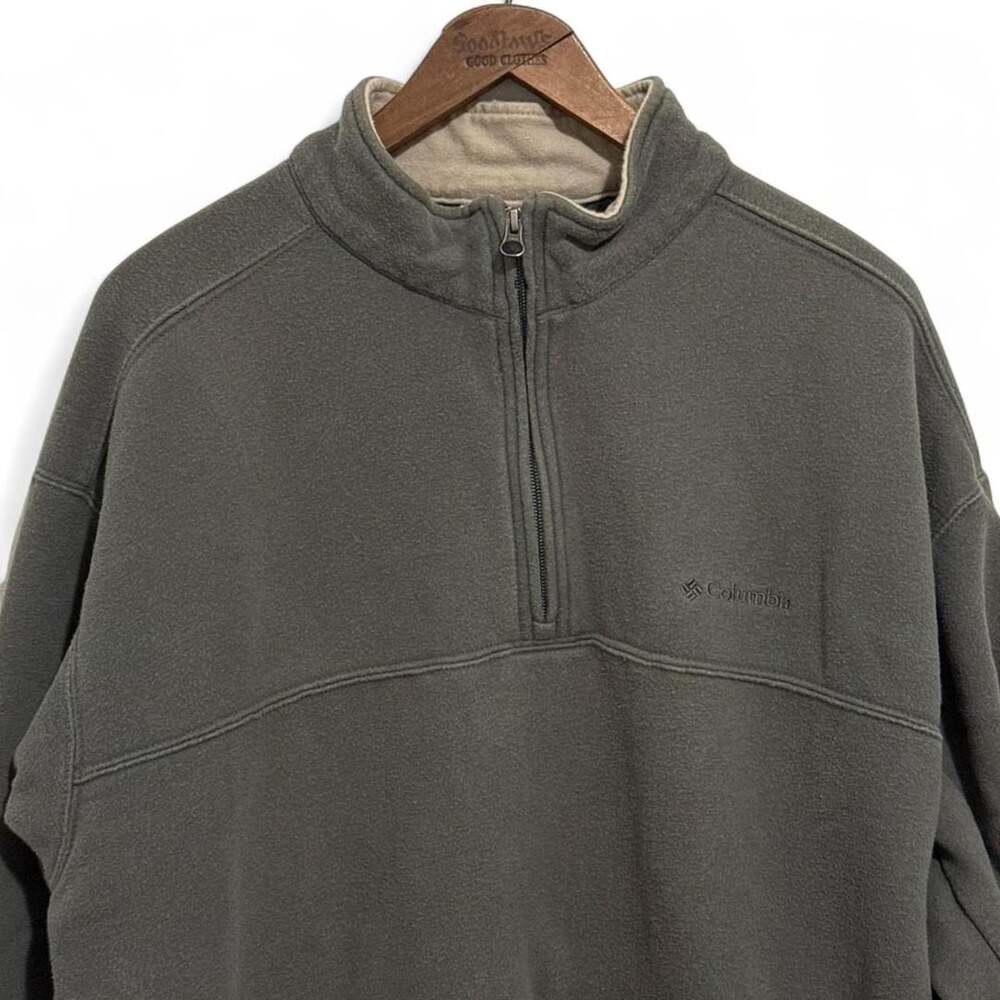 Columbia Sportswear Company Vintage Dark Grey Quarter-Zip Pullover XL